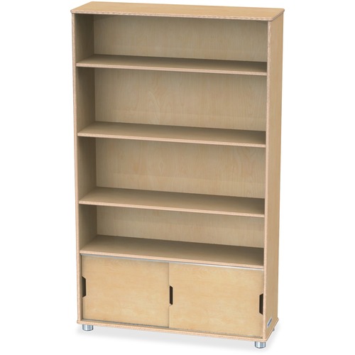 Bookshelf, Truemodern, 4 Shelf, 60" x 36" x 12", Baltic