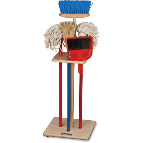 House Cleaning Set-N-Rack, Woodgrain
