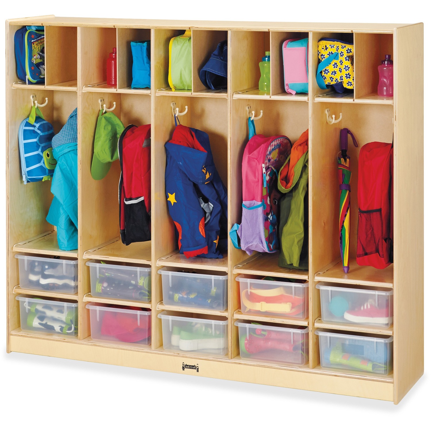 Organizer, Locker, Clear Tubs