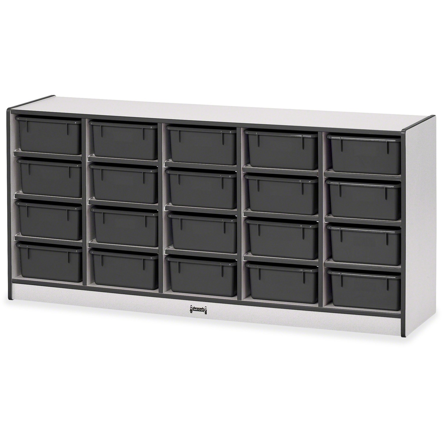 Storage, 20 Tub, With Bins, Black