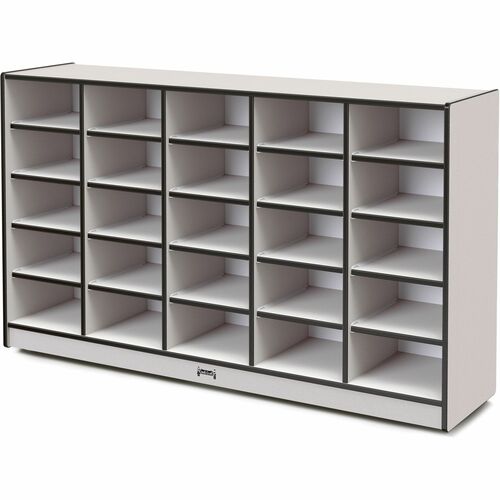 Mobile 25 Tub Storage, No Bins, 35.5"x60"x15", Black