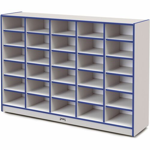 Mobile 30 Tub Storage, No Bins, 42" x 60" x 15", Blue