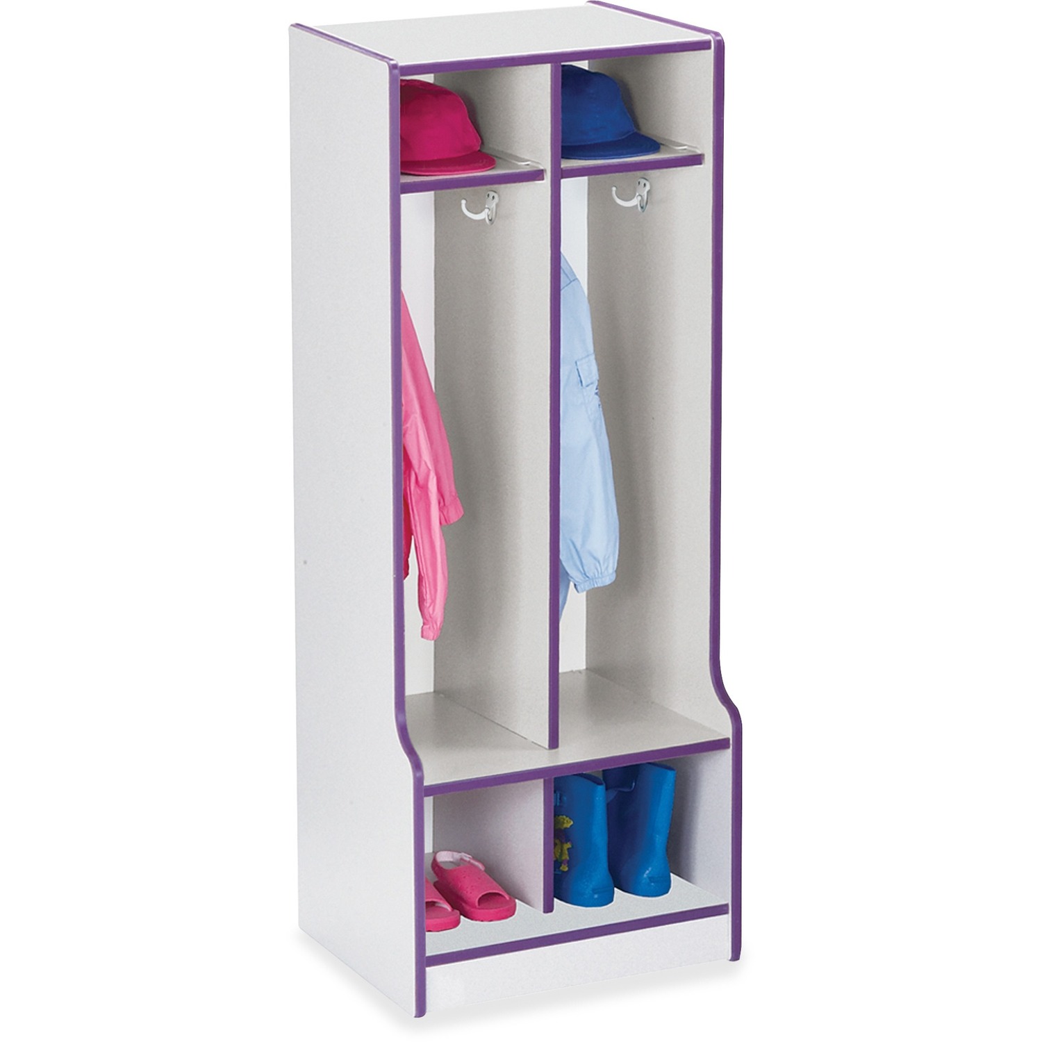 Locker, Coat, 2 Section, With Step, PE