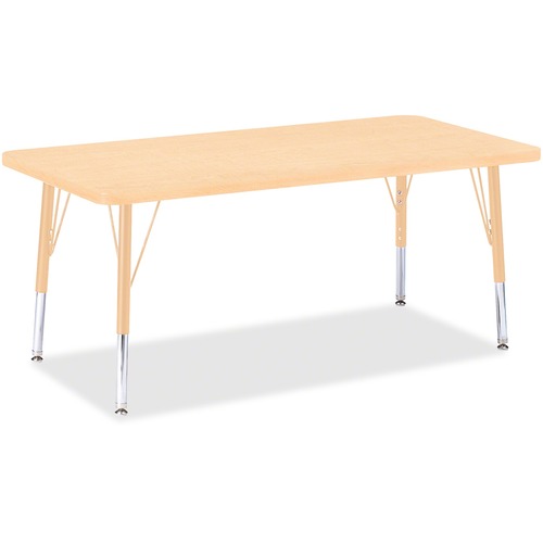 Activity Table, Rectangle, 24"-31"x24"x48", Maple