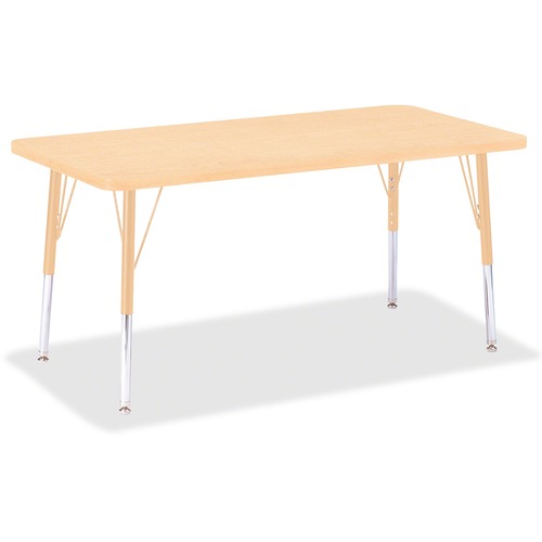 Activity Table, Rectangle, 15"-24"x24"x48", Maple