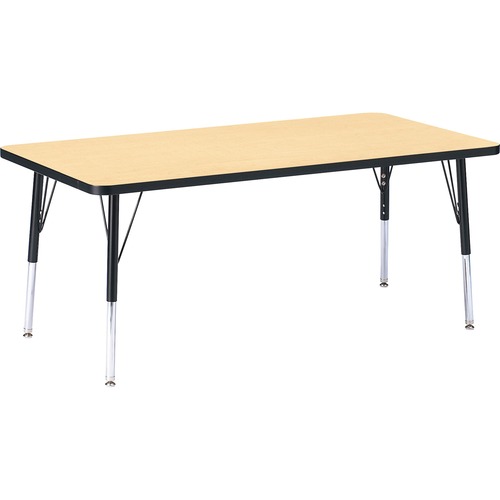 Activity Table, Rectangle, 24" x 36" x 15"-24", Maple
