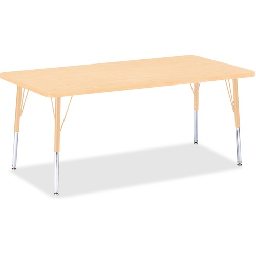 Activity Table, Rectangle, 15"-24"x30"x60", Maple