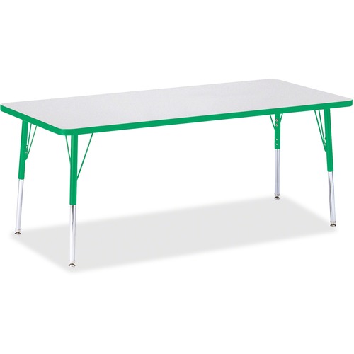 Activity Table, E-Height 15"-24", 30"x72", Gray Edge