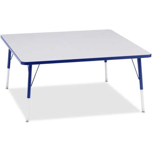 Activity Table, Square, 24"-13"x48"x48", Blue