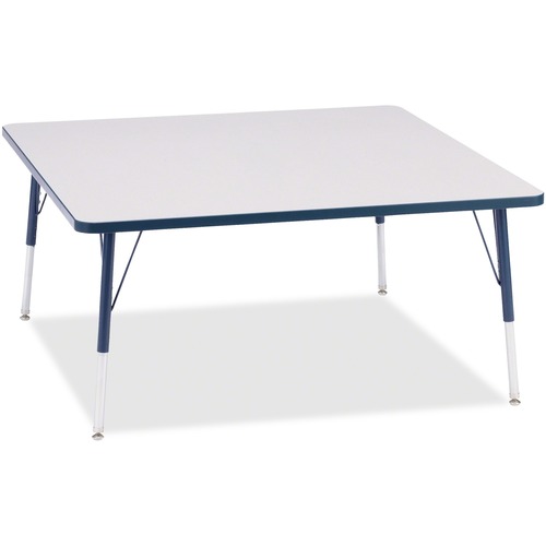 Activity Table, Square, 24"-13"x48"x48", Navy