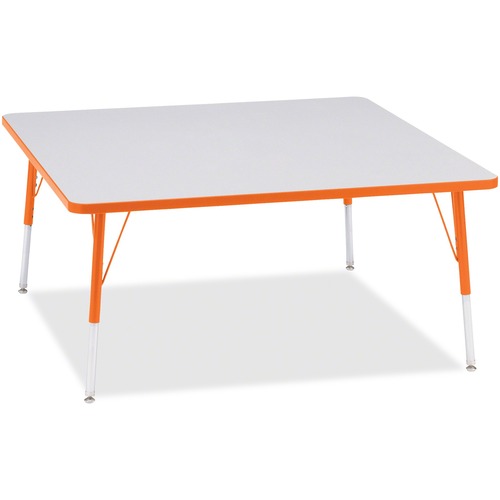 Activity Table, Square, 24"-13"x48"x48", Orange