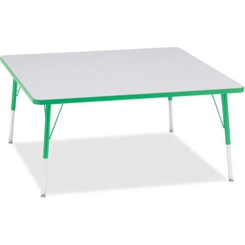 Activity Table, Square, 24"-13"x48"x48", Green