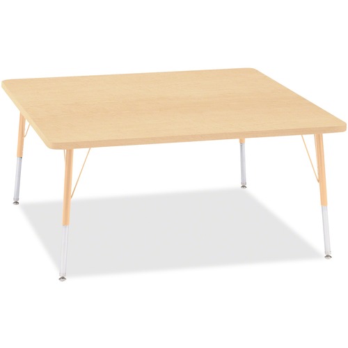 Activity Table, Square, 24"-31" x 48" x 48", Maple