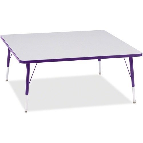 Activity Table, Square, 15"-24"x48"x48", Purple