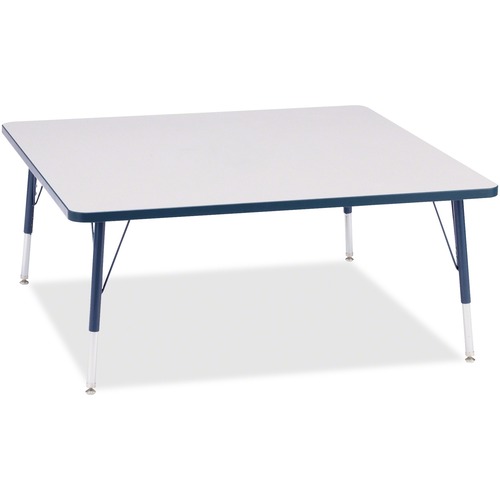 Activity Table, Square, 15"-24"x48"x48", Navy