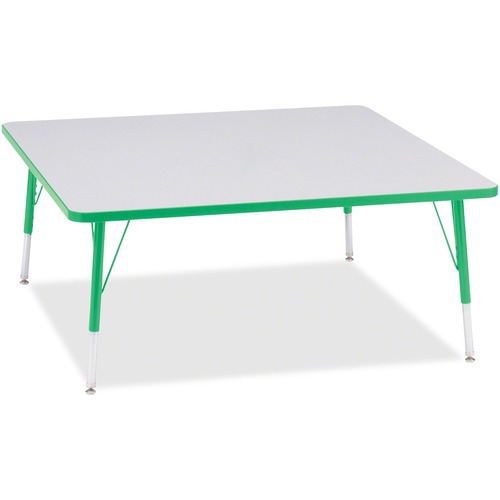 Activity Table, Square, 15"-24"x48"x48", Green