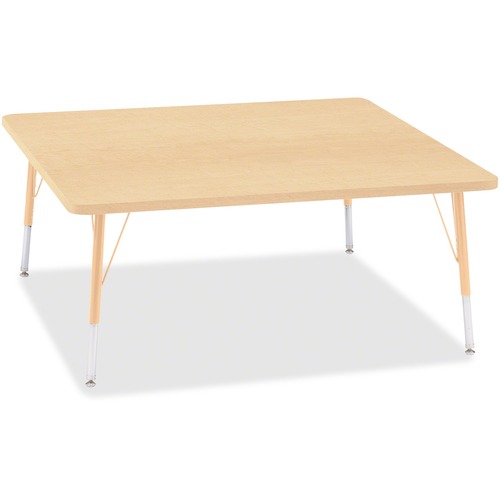 Activity Table, Square, 15"-24"x48"x48", Maple