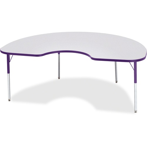 Activity Table, Kidney, 24"-31"x48"x72", Purple