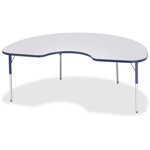 Activity Table, Kidney, 24"-31"x48"x72", Navy