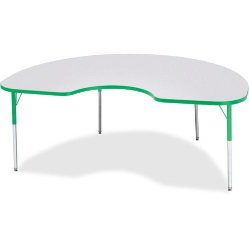 Activity Table, Kidney, 24"-31"x48"x72", Green