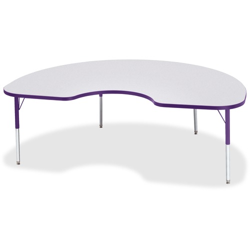 Activity Table, Kidney, 15"-24"x48"x72", Purple