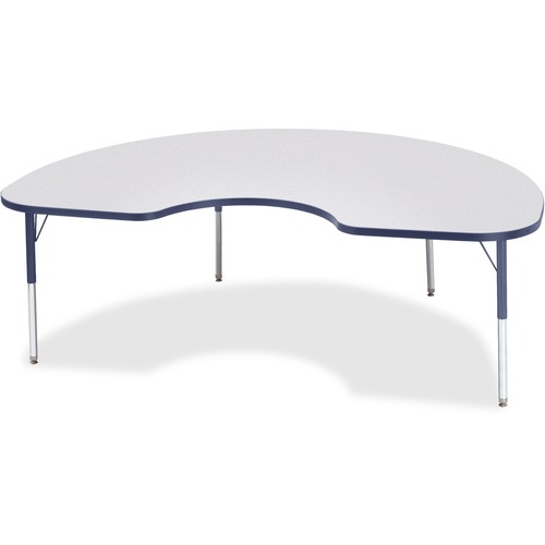 Activity Table, Kidney, 15"-24"x48"x72", Navy