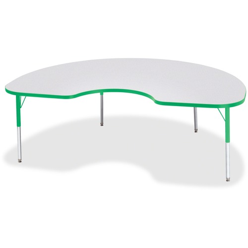 Activity Table, Kidney, 15"-24"x48"x72", Green