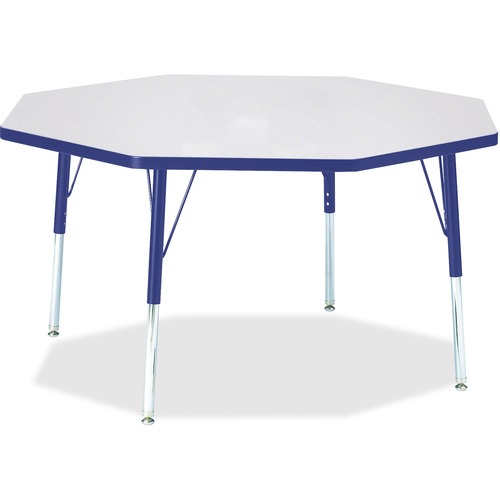 Activity Table, Octagon, 15"-24"x48", Blue