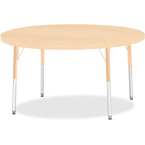 Activity Table, Round, 24"-31" x 48", Maple