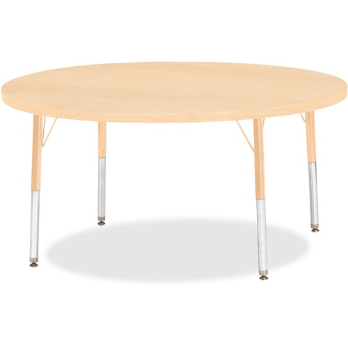 Activity Table, Round, 15"-24"x48", Maple