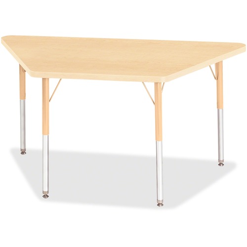 Activity Table, Trapezoid, 24"-31"x24"x48", Maple