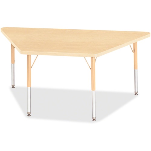 Activity Table, Trapezoid, 15"-24"x30"x60", Maple