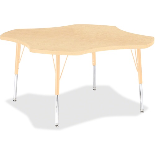 Activity Table, Four-Leaf, 15"-24"x48", Maple