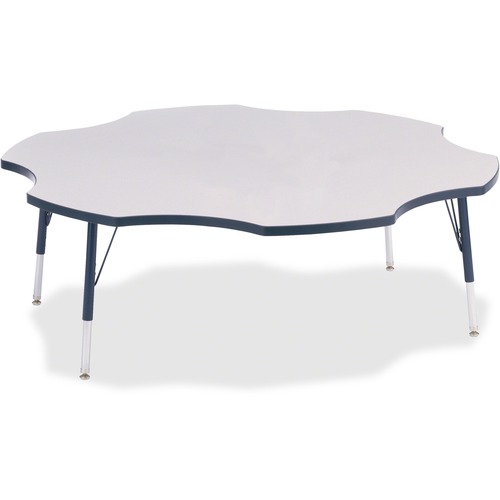 Activity Table, Six-Leaf, 15"-24"x60", Navy