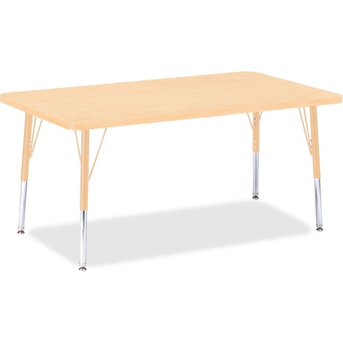 Activity Table, Rectangle, 15"-24"x30"x48", Maple