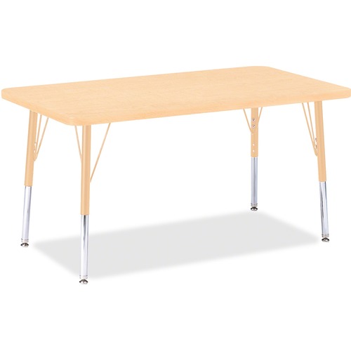 Activity Table, Rectangle, 15"-24"x24"x36", Maple
