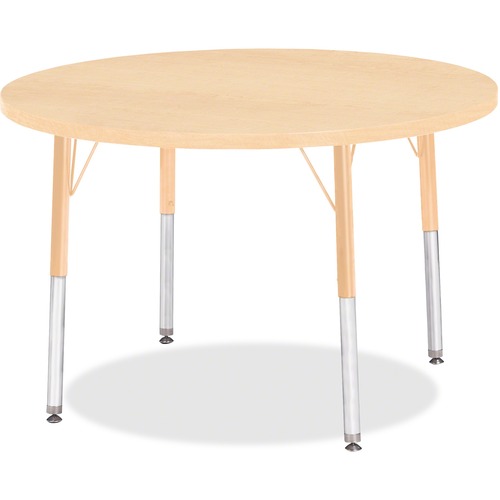 Activity Table, Round, 15"-24" x 36", Maple