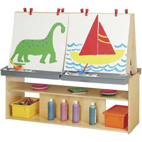 Art Center, With Storage, 4-Station, 48-1/2" x 23-1/2" x 42", Baltic