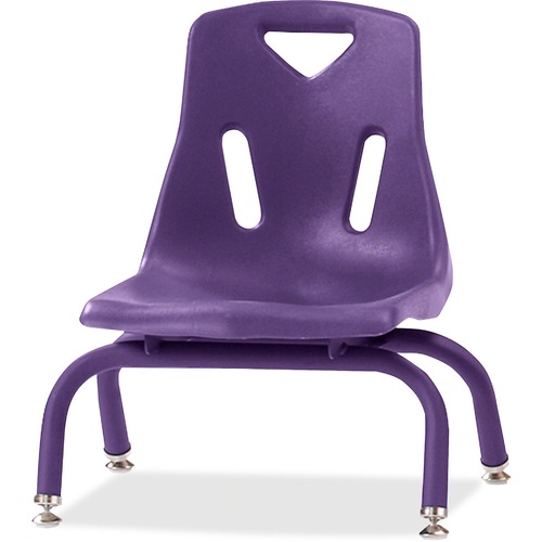 Stacking Chairs, With Powder-Coat, 8 Inch Seat, 17.5" x 15.5" x 16.5", PE