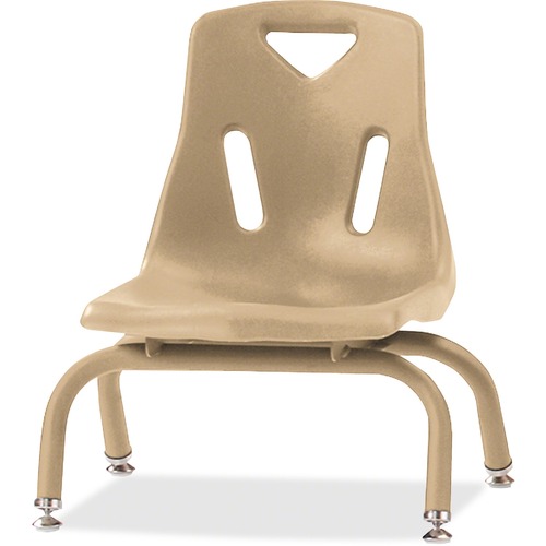 Stacking Chairs, With Powder-Coat, 8 Inch Seat, 17.5"x15.5"x16.5", CML