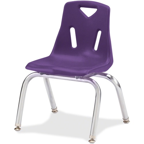 Stacking Chairs, With Chrome Legs, 10" Seat, 20"x15.5"x13.5", PE