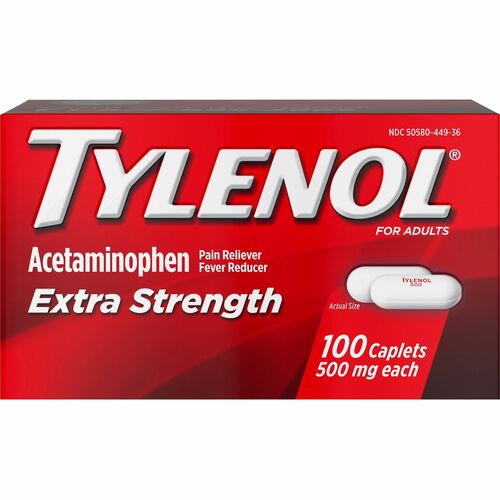Tylenol, Extra Strength, Bottle, 100 Caplet 100/BT