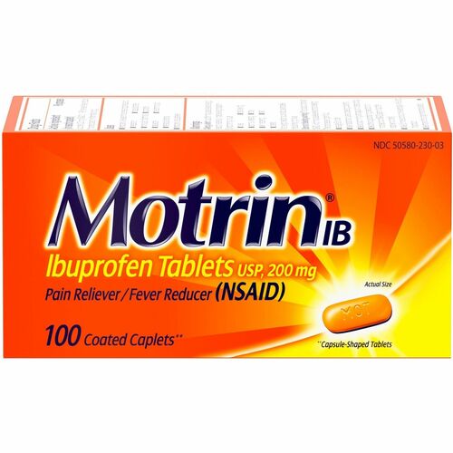Medication, Motrin, Caplets 100/BX