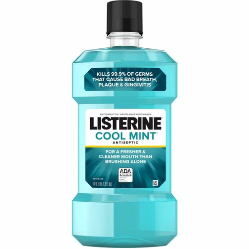 Mouthwash, Anticavity, Cool Mint, 1 Liter, Aqua