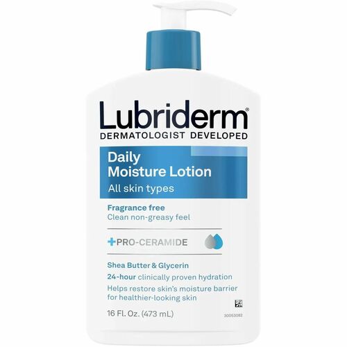 Lotion, Scent Free, Lubriderm 12/CT