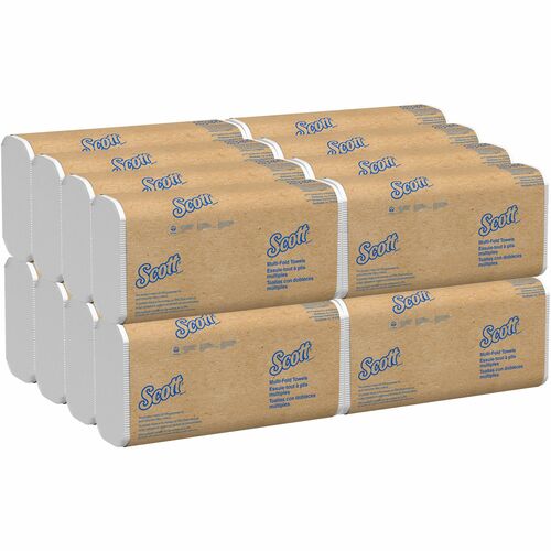 Towel, M-Fold, Recycled, White 16/CT