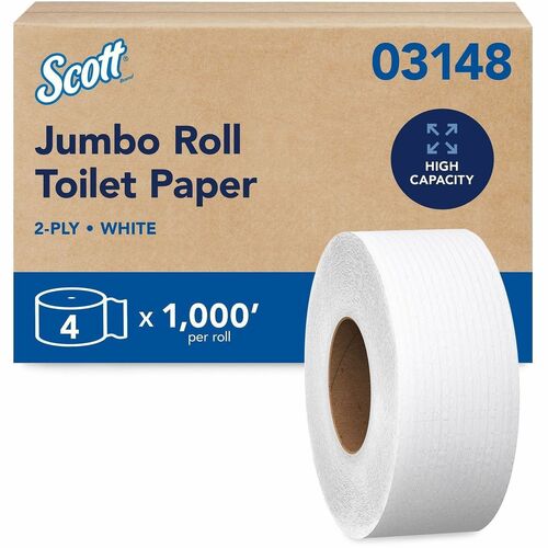 Tissue, Toilet, 2 Ply, White 4/CT