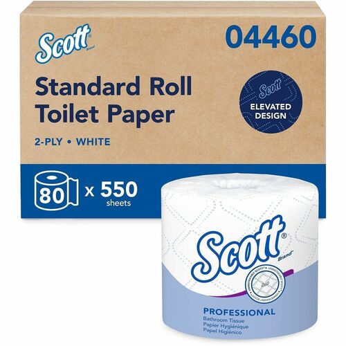 Tissue, Bath, Scott, 2 Ply, 550 Sheets 80/CT