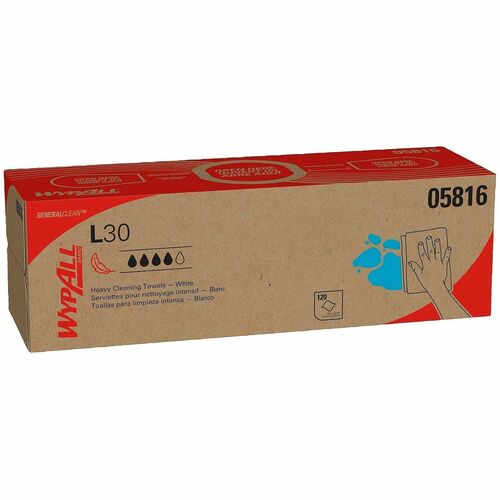 Wipe, L30, Pop Up, White, 120/BX 6/CT