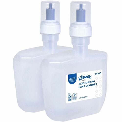Sanitizer, Hand, Foam, Fragrance Free, 1.2 L 2/CT